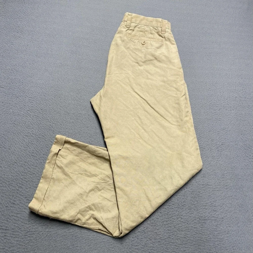 Banana Republic Pants Mens‎ 31x29 Beige Linen Cotton Chino Straight Leg Casual
